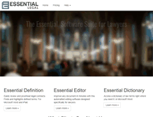 Tablet Screenshot of essentialeditor.com